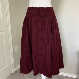 ModCloth “Intern of Fate” A-Line Midi Skirt